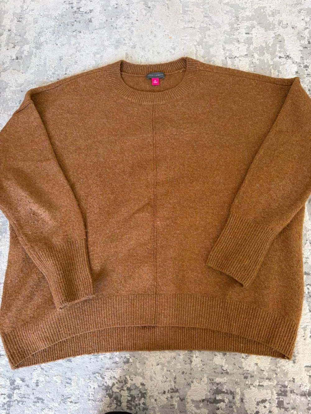 Womens Crewneck Sweater in Brown - Classic Comfort